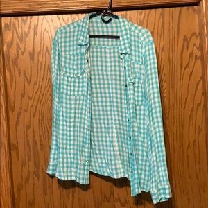 Plaid long sleeve shirt